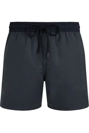 Vilebrequin Badetøj, Herre, Blå, XL, Uld, Tætsiddende Micro Check Uld Badeshorts til Mænd