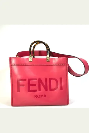 Fendi Pre-owned, Dame, Lyserød, ONE SIZE, Uld, Pre-owned Laeder fendi-tasker