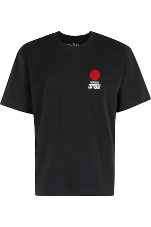 Edwin Top, Herre, Sort, L, Bomuld, Sort Sun T-shirt Kortærmet