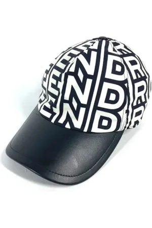 Fendi Pre-owned, Dame, Sort, ONE SIZE, Tyl, Pre-owned Stof hatte