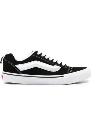 Vans Sko, Herre, Sort, 40 1/2 EU, Læder, Sorte lave sneakers 90