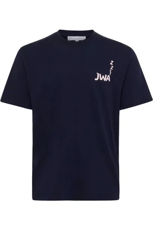 J.W.Anderson Top, Herre, Blå, M, Bomuld, Blå T-shirt Herretøj