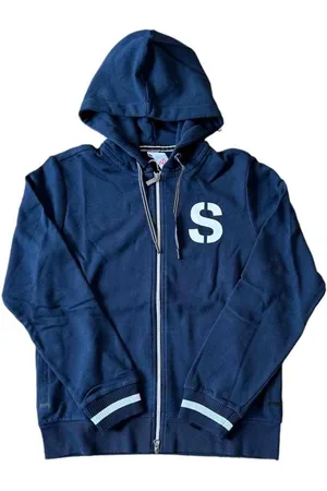 sun68 Sweathshirts & Hoodies, Herre, Blå, L, Bomuld, Sporty Cotton Hoodie 1968 Zip