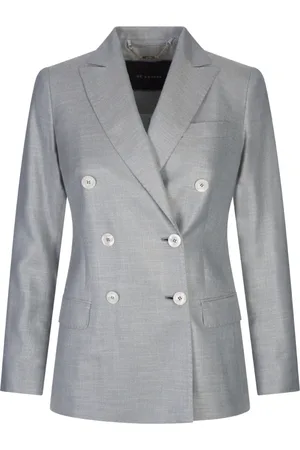 Kiton Jakke, Dame, Grå, S, Silke Viskose Grå Elegant Tørklæde