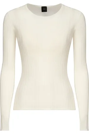 Pinko Strik, Dame, , XS, Sweater med broderet Love Birds
