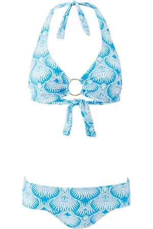 Melissa Odabash Badetøj, Dame, Blå, S, Uld, Lotus Halterneck Bikini Sæt