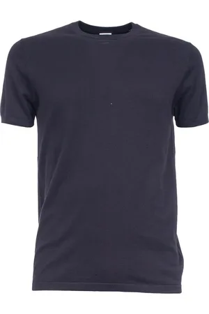 Aspesi Top, Herre, Blå, M, Bomuld, Bomuld T-shirt Crew Neck Kortærmet