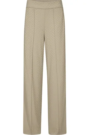 Mos Mosh Bukser, Dame, , L, Polyester, Jacquard Forår Bukser med Bred Talje