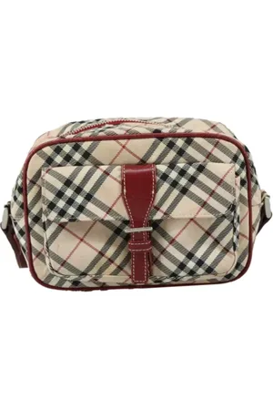 Burberry Pre-owned, Dame, , ONE SIZE, Uld, Pre-owned nylon skuldertasker