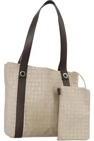 Bvlgari Pre-owned, Dame, , ONE SIZE, Uld, Pre-owned Canvas skuldertasker