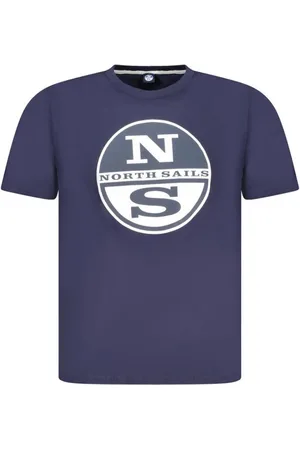 North Sails Top, Herre, Blå, S, Bomuld, Blå Bomuld Crew Neck T-Shirt