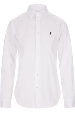 Ralph Lauren Bluser & Skjorter, Dame, Hvid, L, Bomuld, Hvide skjorter