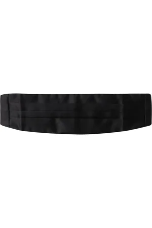 corneliani Tilbehør, Herre, Sort, 50 CM, Blå Silke Livrem Bælte