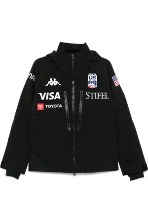 Kappa Sport, Herre, Sort, S, Uld, Sort Vandtæt Lynlås-Front Overbeklædning
