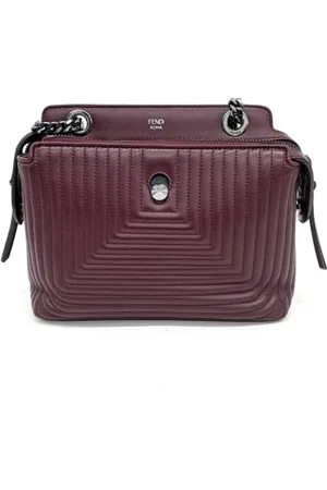Fendi Pre-owned, Dame, Rød, ONE SIZE, Tyl, Pre-owned Laeder fendi-tasker