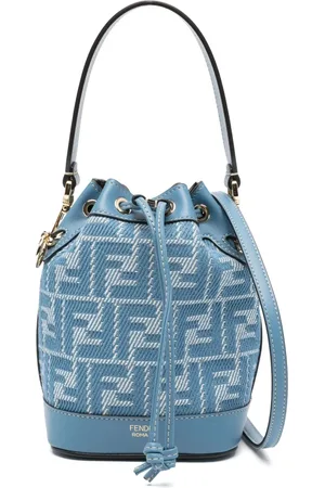 Fendi Taske, Dame, Blå, ONE SIZE, Denim, Blå Denim-effekt FF Jacquard Taske