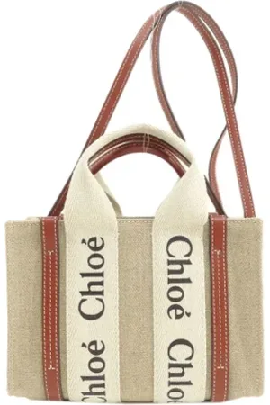 Chloé Pre-owned, Dame, , ONE SIZE, Uld, Pre-owned Canvas skuldertasker