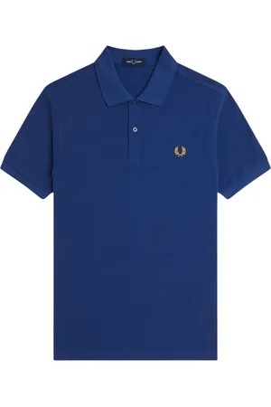 Fred Perry Top, Herre, Blå, S, Bomuld, Blå Polo Skjorte Moderne Pasform
