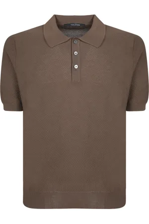 TAGLIATORE Top, Herre, Brun, L, Bomuld, Herretøj T-shirts Polos Brun Ss25