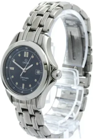 Omega Pre-owned, Dame, Blå, ONE SIZE, Tyl, Pre-owned Rustfrit stal watches
