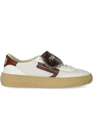 Puraai Sko, Dame, Hvid, 40 EU, Læder, Mesh og vegansk læder sneaker