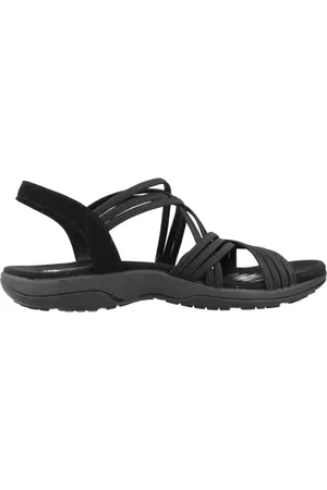 Skechers Sko, Dame, Sort, 36 EU, Slim Reggae Sandaler