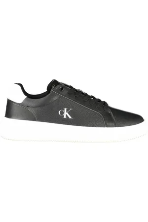 Calvin Klein Sko, Herre, Sort, 43 EU, Sneaker med kontrastdetaljer og aftagelig indersål