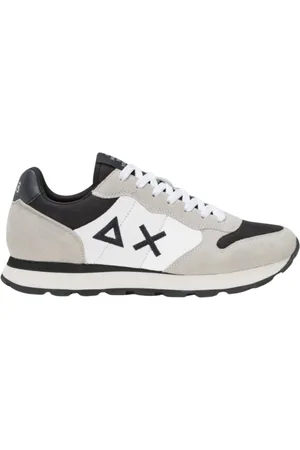 sun68 Sko, Herre, Hvid, 44 EU, Læder, Trendy Sneakers
