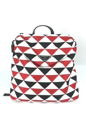 Prada Pre-owned, Dame, Flerfarvet, ONE SIZE, Tyl, Pre-owned Stof prada-tasker