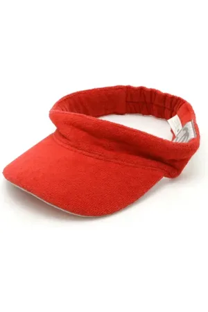 CHANEL Pre-owned, Dame, Rød, ONE SIZE, Bomuld, Pre-owned Bomuld hatte