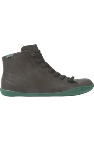 Camper Sko, Dame, Grå, 36 EU, Læder, Grå Læder HighTop Sneaker