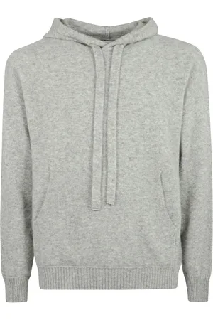 LANEUS Sweathshirts & Hoodies, Herre, Grå, M, Polyester, Kashmir Hættetrøje