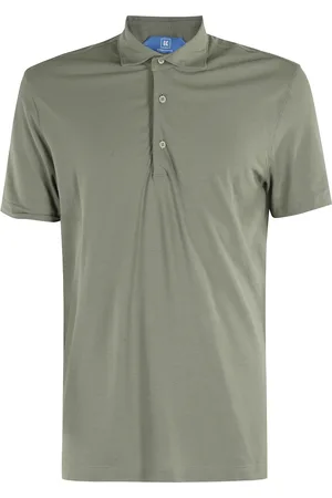 Kired Top, Herre, Grøn, L, Bomuld, Bomuld Crepe Polo Skjorte