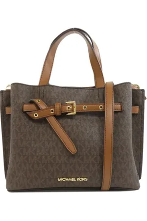Michael Kors Pre-owned, Dame, Brun, ONE SIZE, Uld, Pre-owned Plast hndtasker