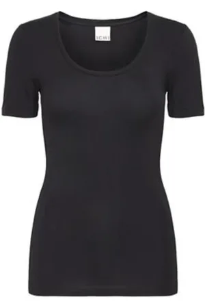 Ichi Top, Dame, Sort, S, Ihzola Damer T-shirt