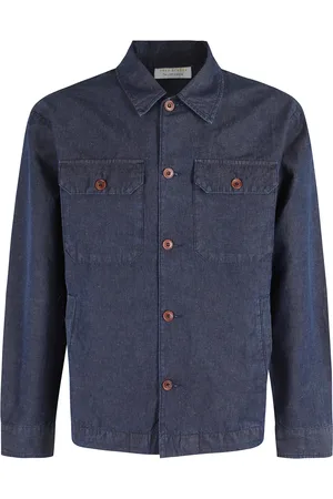 TELA Jakke, Herre, Blå, M, Bomuld, Blå Overshirt Camicia Nazario