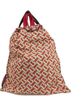 Burberry Pre-owned, Dame, Brun, ONE SIZE, Nylon, Pre-owned nylon burberry-tasker