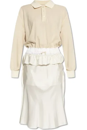 Maison Margiela Kjole, Dame, , XS, Bomuld, Kjole lavet af kombinerede materialer