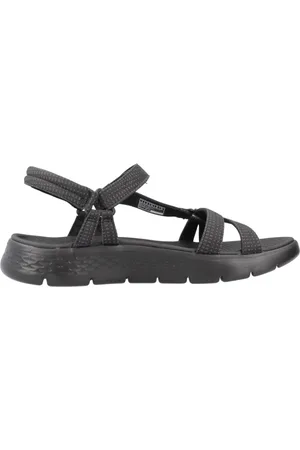 Skechers Sko, Dame, Sort, 41 EU, Flex Sandaler til Aktiv Livsstil