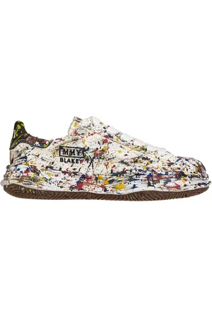 MIHARA YASUHIRO Sko, Herre, Flerfarvet, 41 EU, Canvas Sneaker med Sputtering Design