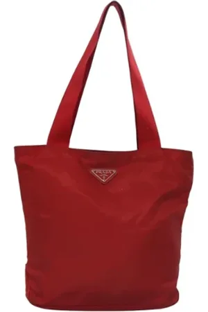 Prada Pre-owned, Dame, Rød, ONE SIZE, Nylon, Pre-owned nylon prada-tasker