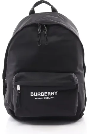 Burberry Pre-owned, Herre, Sort, ONE SIZE, Uld, Pre-owned Canvas rygsaekke