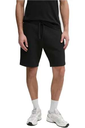 Calvin Klein Shorts, Herre, Sort, XL, Bomuld, Sorte Shorts med Elastik Talje