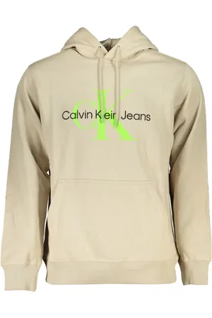 Calvin Klein Sweathshirts & Hoodies, Herre, , 2XL, Bomuld, Bomuldshættetrøje med Kontrastdetaljer