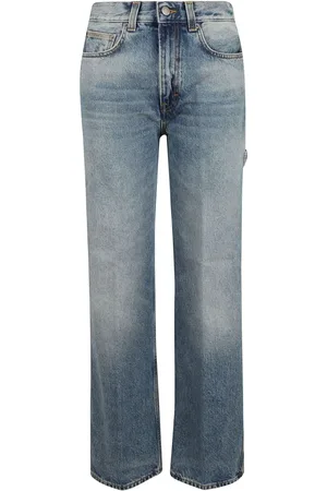 haikure Jeans, Dame, Blå, W24, Bred ben jeans