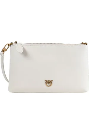 Pinko Taske, Dame, Hvid, ONE SIZE, Flad Horisontal Mini Taske