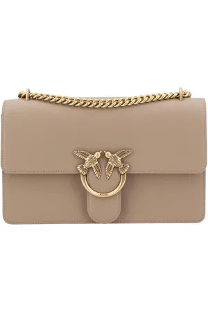Pinko Taske, Dame, , ONE SIZE, Uld, Love Skuldertaske med Fugle Spænde