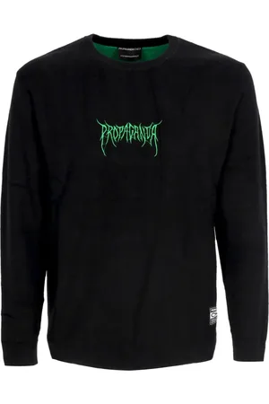 Propaganda Sweathshirts & Hoodies, Herre, Sort, M, Uld, Crown Jacquard Sort Sweater