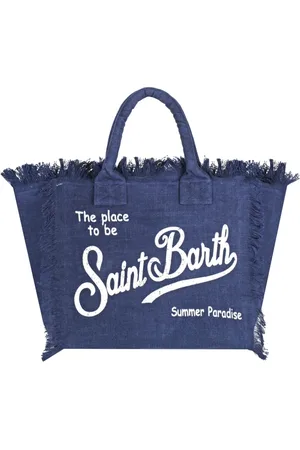 MC2 SAINT BARTH Taske, Dame, Blå, ONE SIZE, Linned, Linned Vanity Sæt