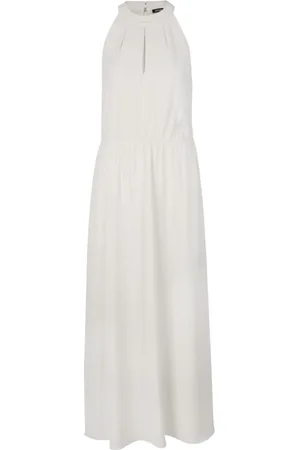 JOOP! Kjole, Dame, Hvid, S, Polyester, Elegant Kjole i Fløde med Detaljer